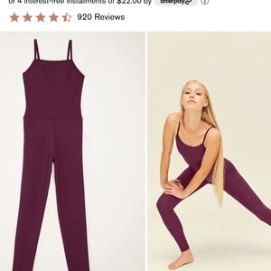 Size S Girlfriend Plum Unitard